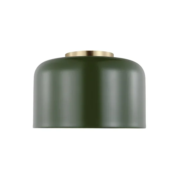 1-Light 10.75-in Green Flush Mount Light by Generation Lighting