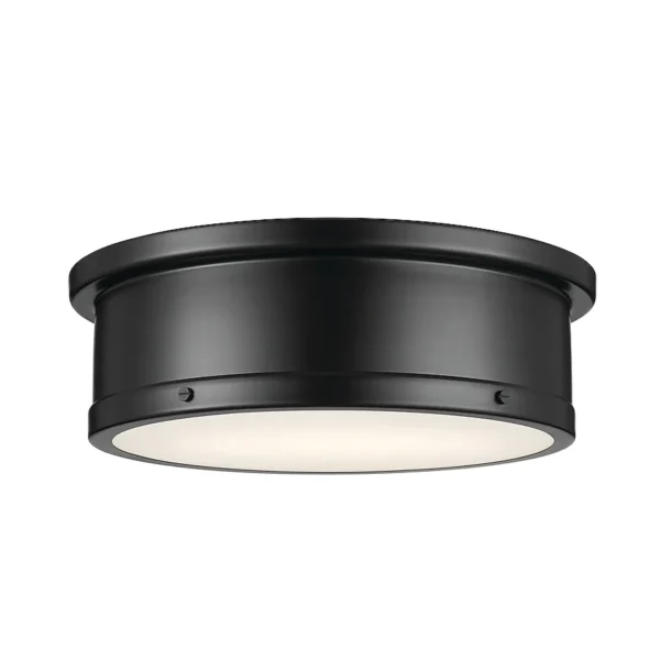 3-Light 18-in Black Flush Mount Light by Kichler Serca