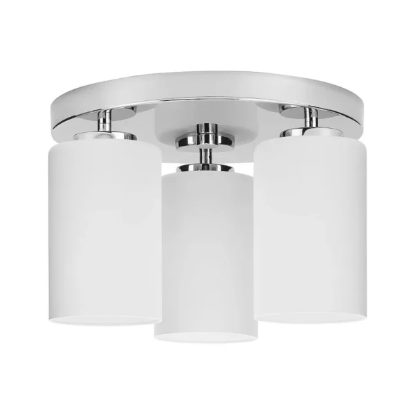 3-Light Polished Chrome Flush Mount Light by Progress Lighting Cofield