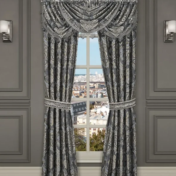 Amici Iron Gate Damask Window Treatment by J. Queen New York